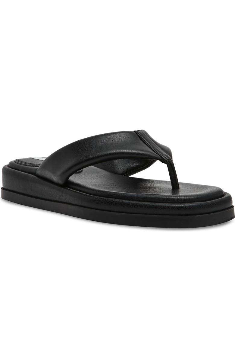Steve Madden Bella Thong Platform Slide Sandal, Main, color, Black