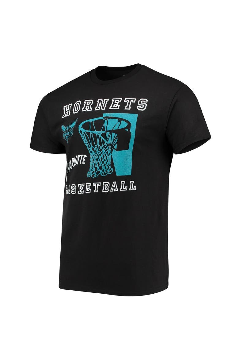 Men's Junk Food Black Charlotte Hornets Slam Dunk T-Shirt, Alternate, color, Black