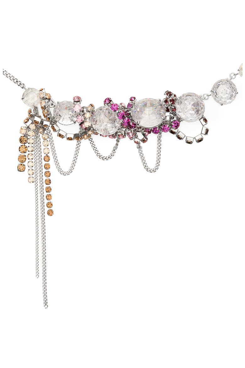 Opulence Fringe Necklace, Alternate, color, CLEAR/ MULTI