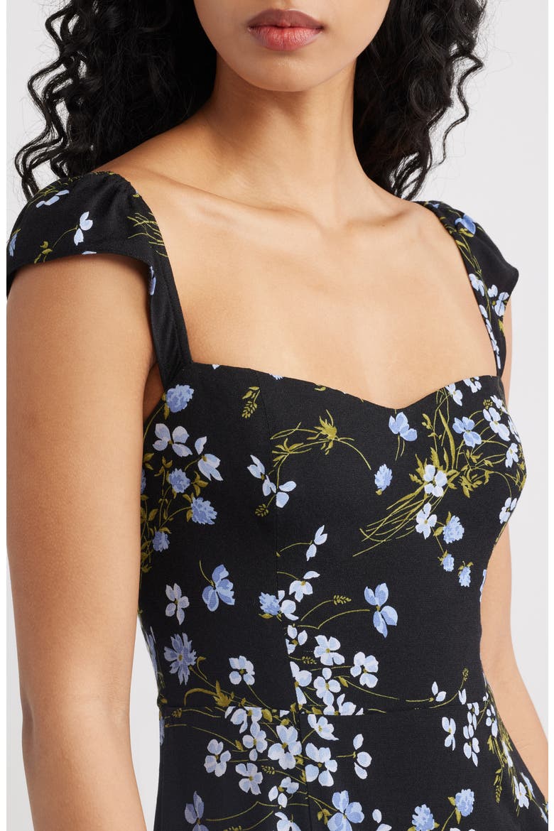 Bryson Floral Midi Dress, Alternate, color, LIA
