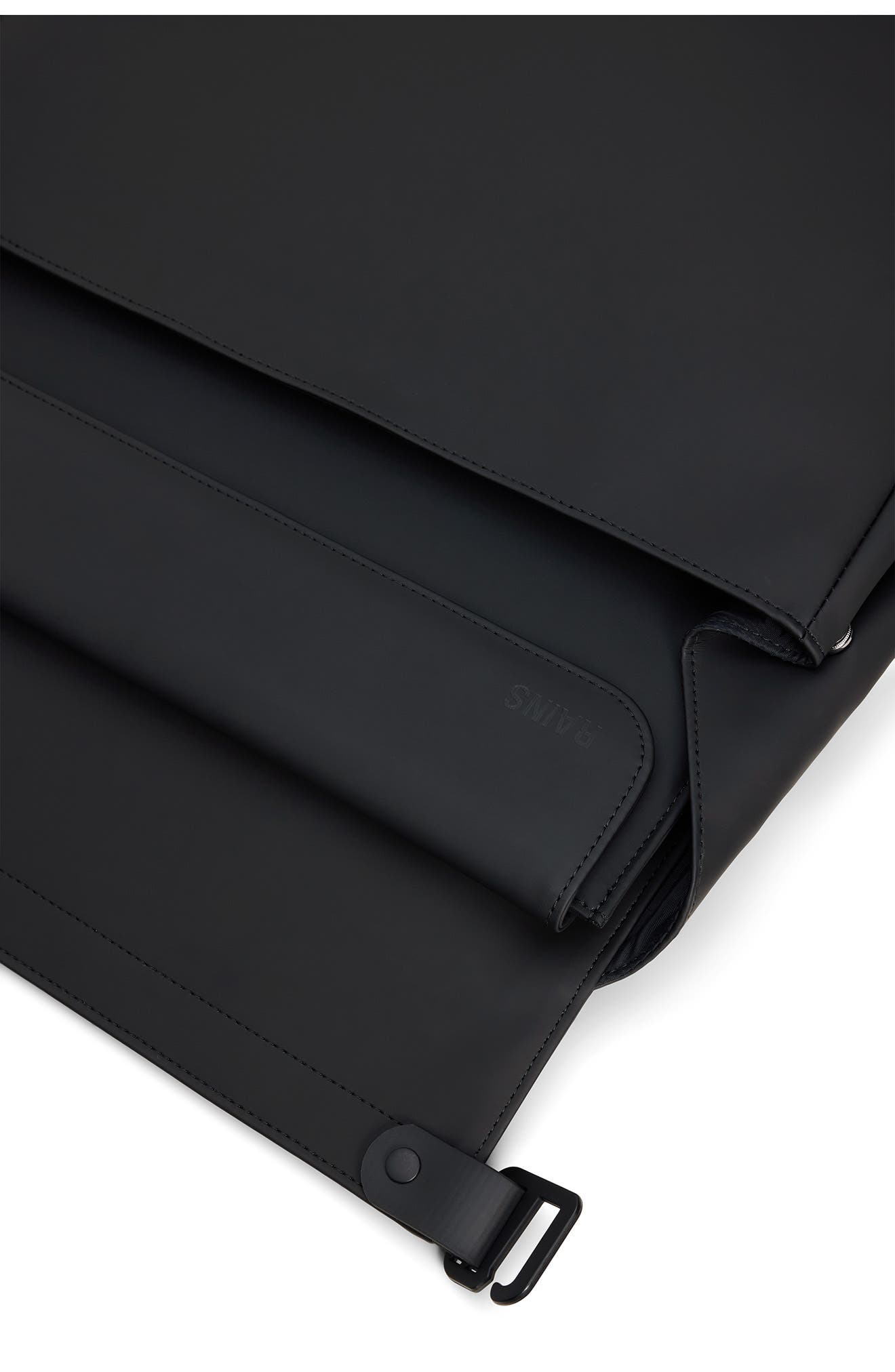 Rains OTG Waterproof Messenger Bag, Alternate, color, Black