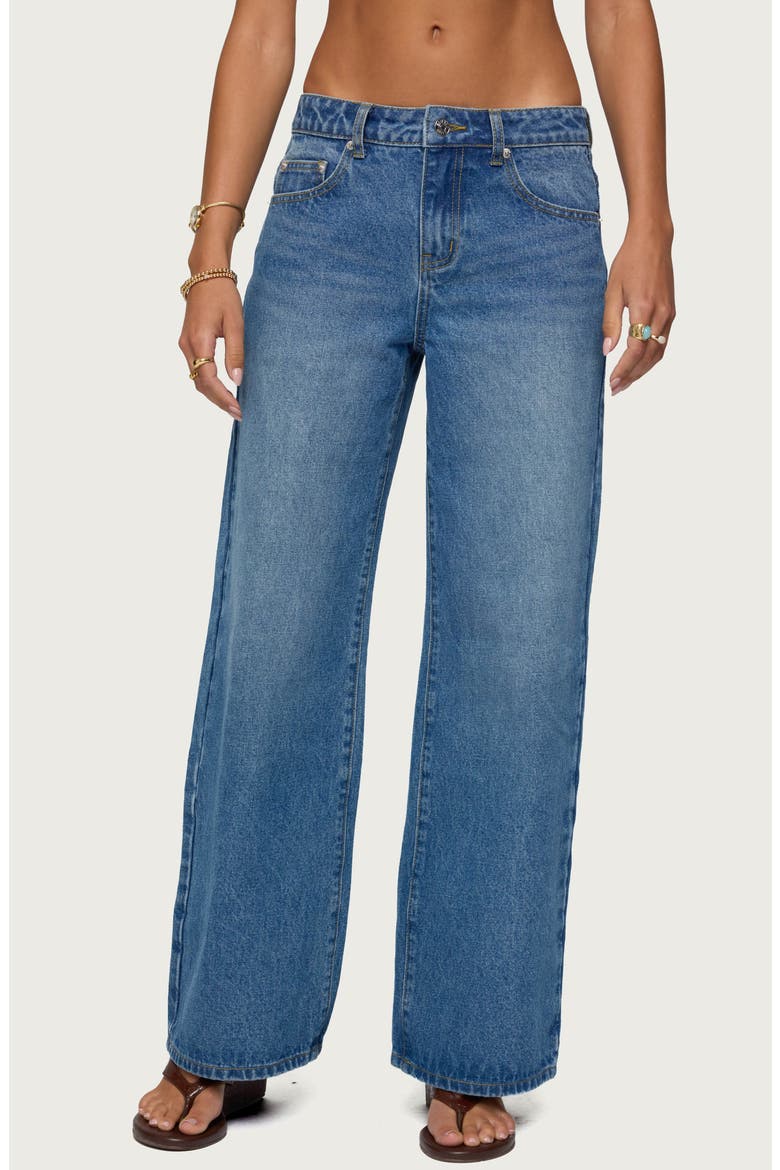 Ery Wide Leg Jeans, Main, color, BLUE