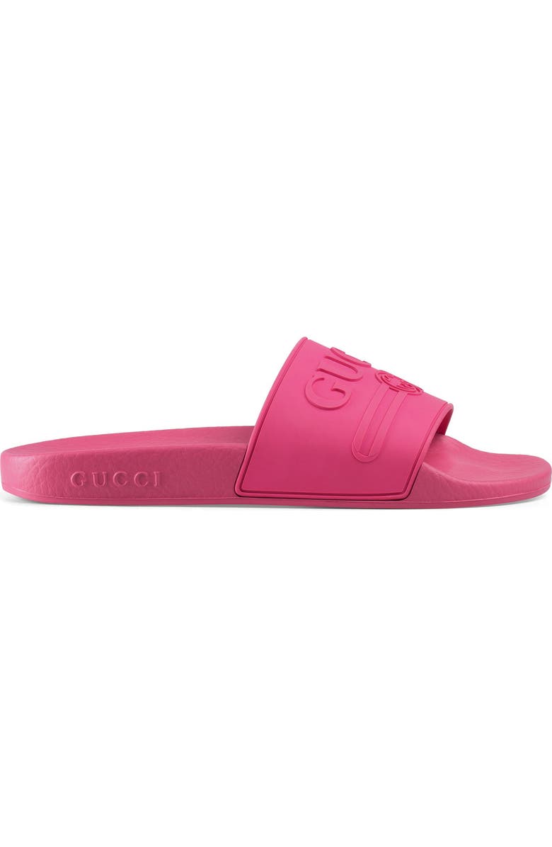 Gucci Logo Slide Sandal, Alternate, color,