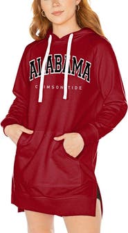 GAMEDAY COUTURE Women's Gameday Couture Crimson Alabama Crimson Tide Take a Knee Raglan Hooded Sweatshirt Dress