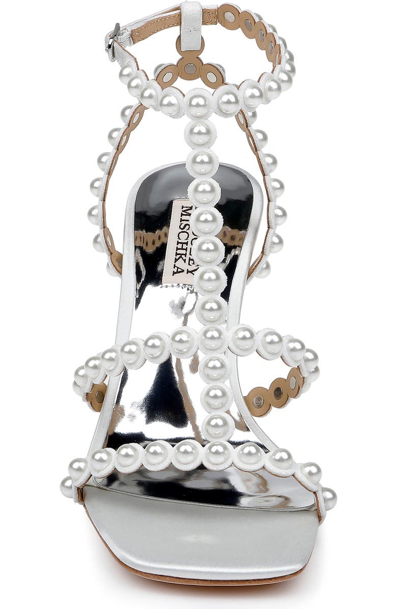 Badgley Mischka Collection Camilia Square Toe Sandal, Alternate, color, Soft White