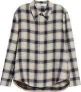 Séfr Wes Plaid Cotton Flannel Button-Up Shirt
