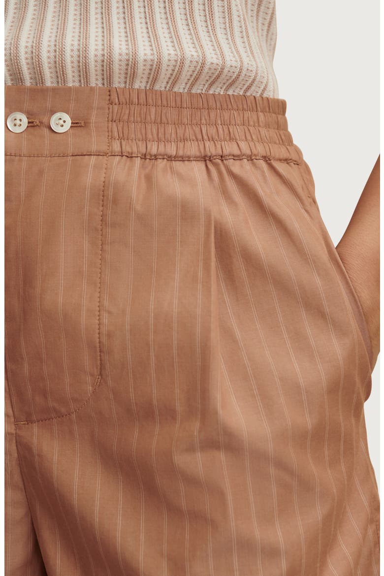 Marius Stripe Shorts, Alternate, color, CAMEL STRIPE