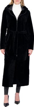 GORSKI Reversible Textured Genuine Shearling Coat