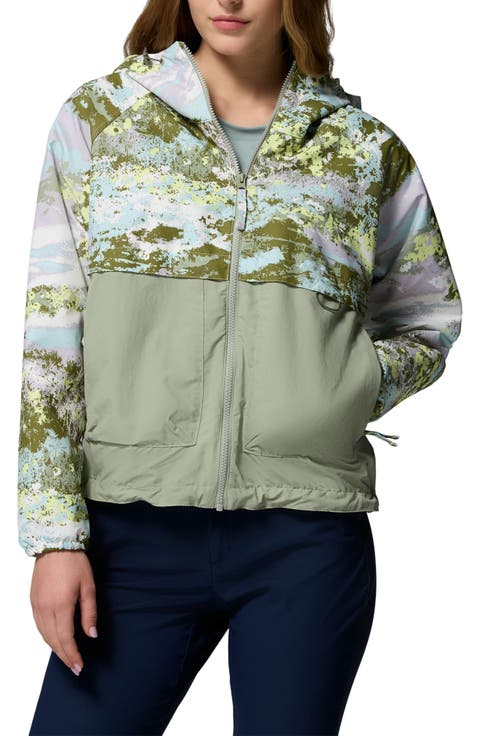 Spire Valley Print Water Repellent Windbreaker