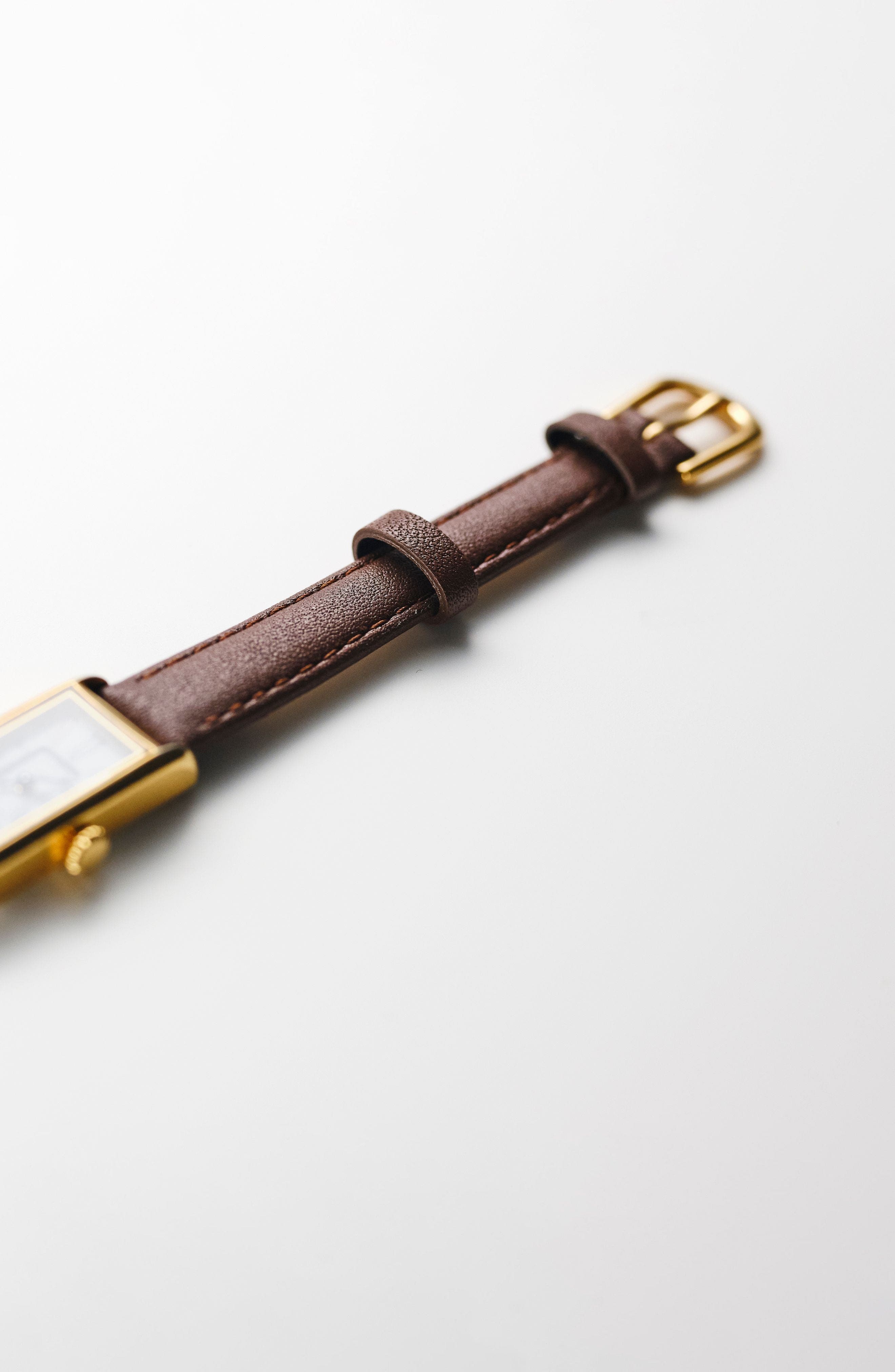 Brown Strap - Gold Buckle