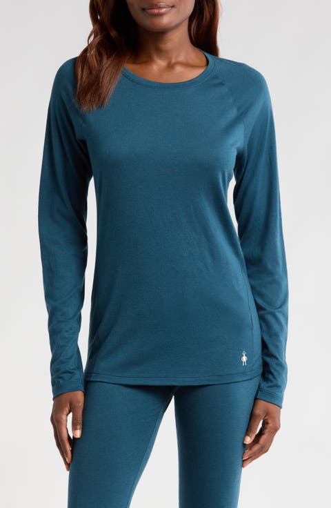 Classic All-Season Merino Wool Blend Base Layer Long Sleeve Top