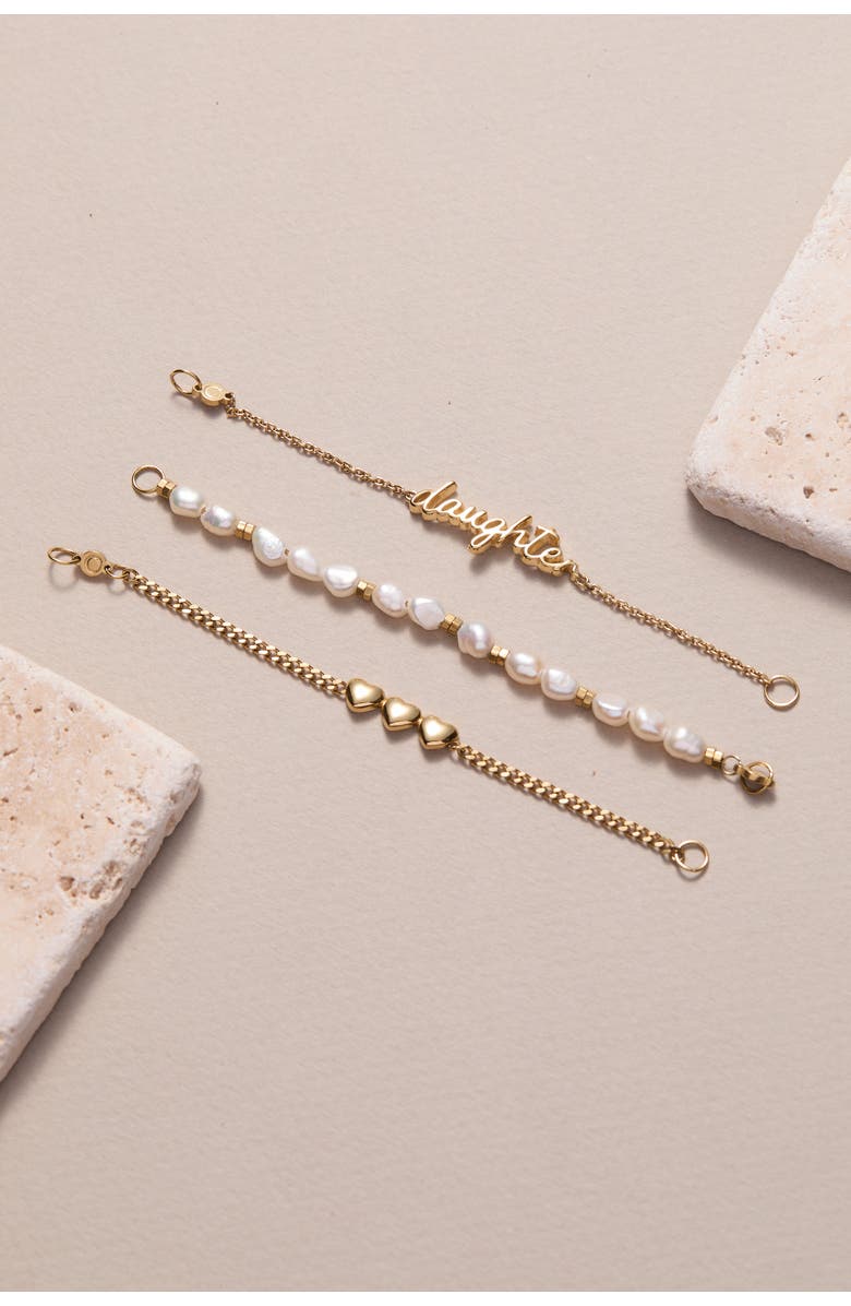 Alex and Ani Daughter 'Home Is Where The Heart Is' Stranded Bracelet, Alternate, color, White