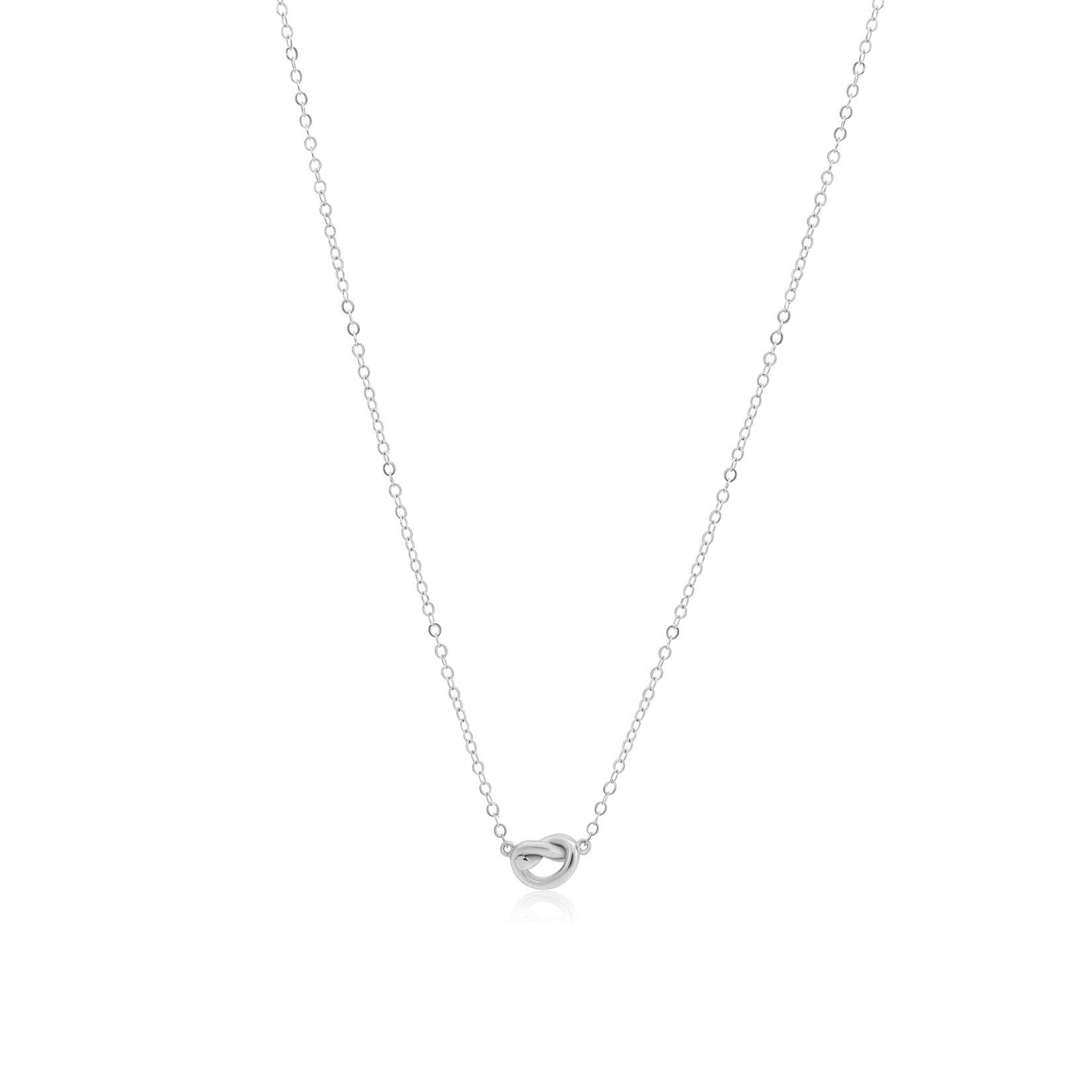 The Lovery Fine Jewelry Mini Love Knot Necklace (Women) | Nordstrom