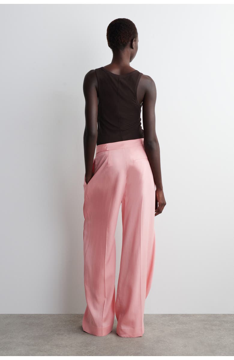 COS Fluid Wrap-Front Pants, Alternate, color, Pink