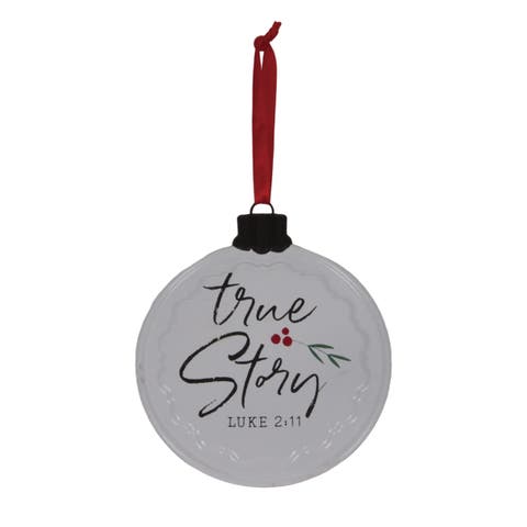 Metal True Story Ornament Multicolor Christmas Tree Decoration