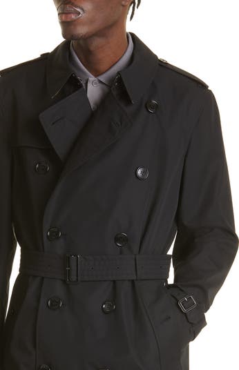 Burberry The Kensington Mid Cotton Gabardine Trench Coat