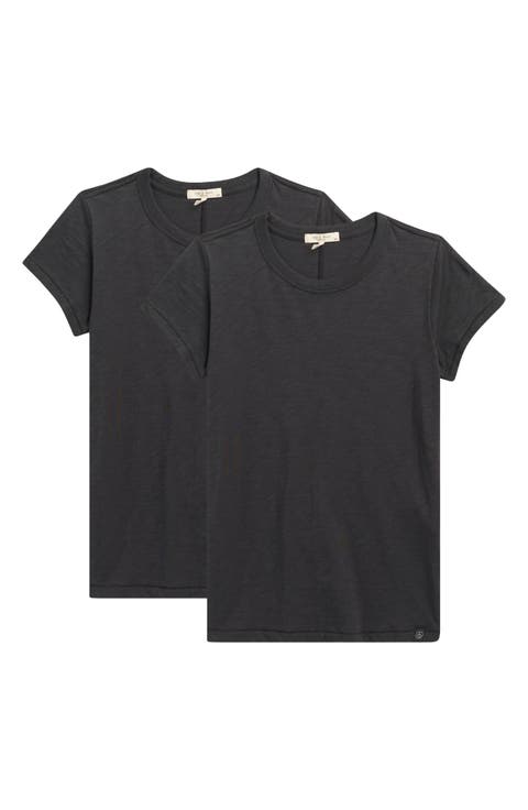 2-Pack Slub Cotton T-Shirts