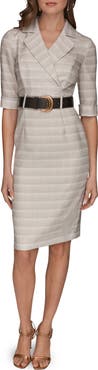 Donna Karan New York Belted Sheath Dress