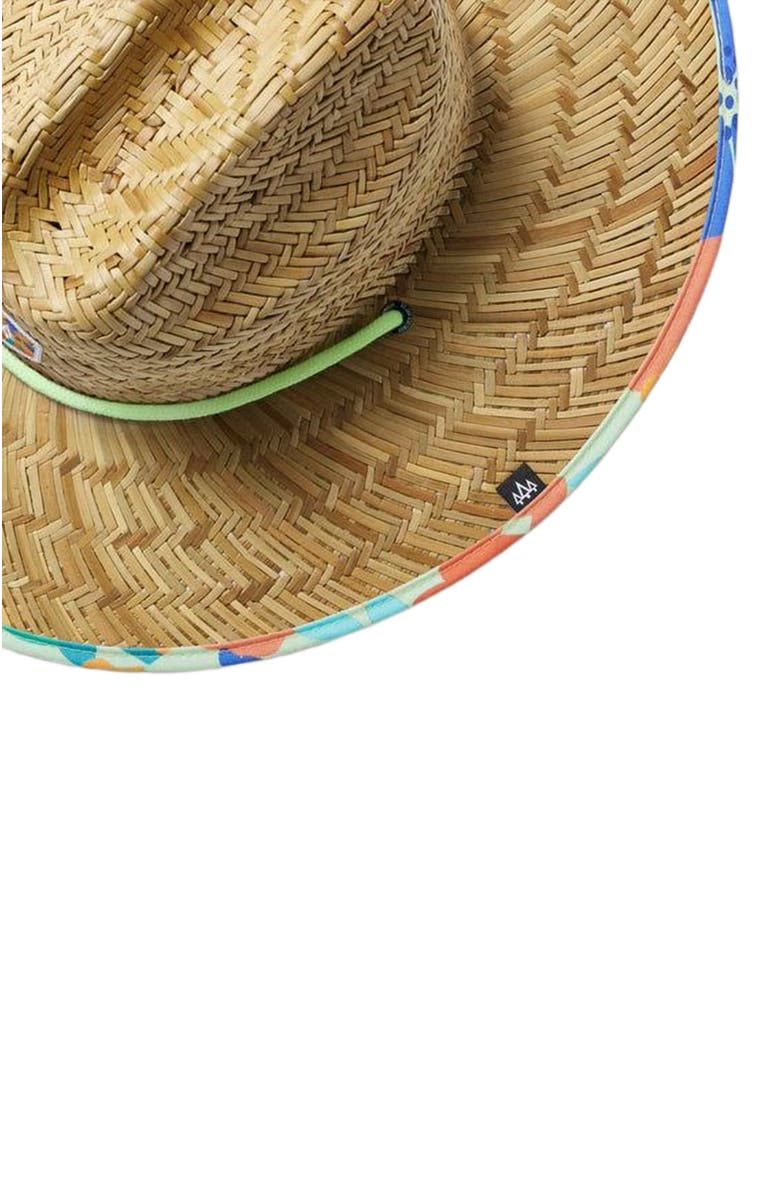 Hemlock Ross Big Kids Straw Lifeguard Hat, Alternate, color, Abstract Floral