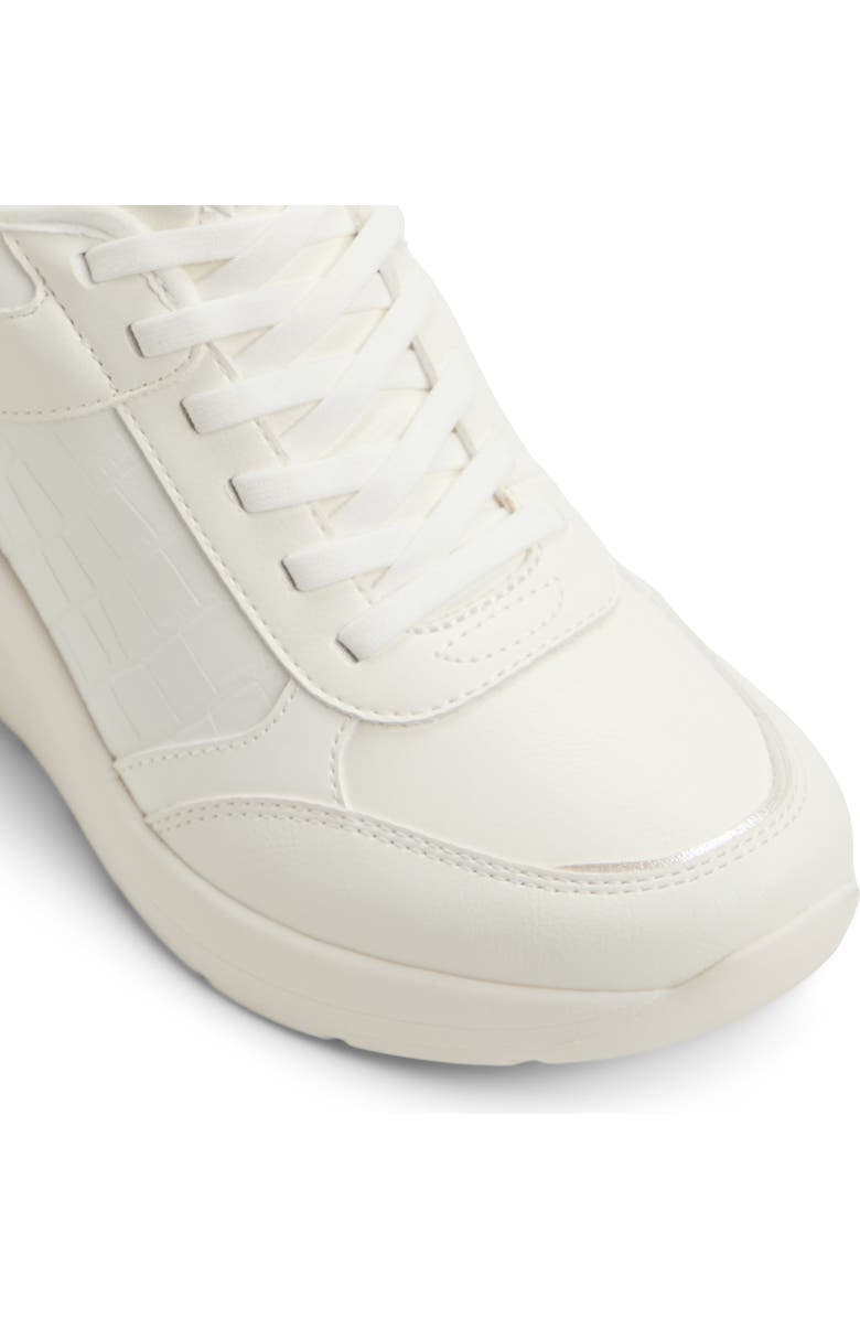 ALDO Iconistep Wedge Sneaker, Alternate, color, White