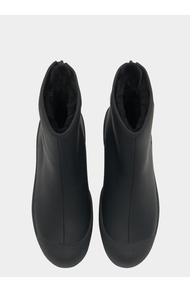 Bally Curling Snow Bootie in Leather, Alternate, color, Black