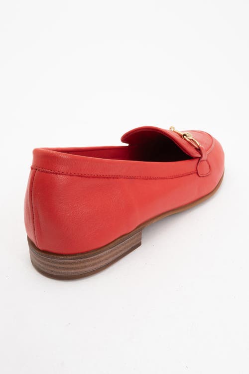 Forever & Always Shoes Rory Leather Bit Loafer In Red Leather