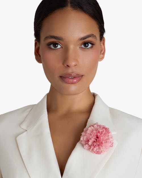 Helena Simon The Light Pink Carnation Floral Brooch In Pink
