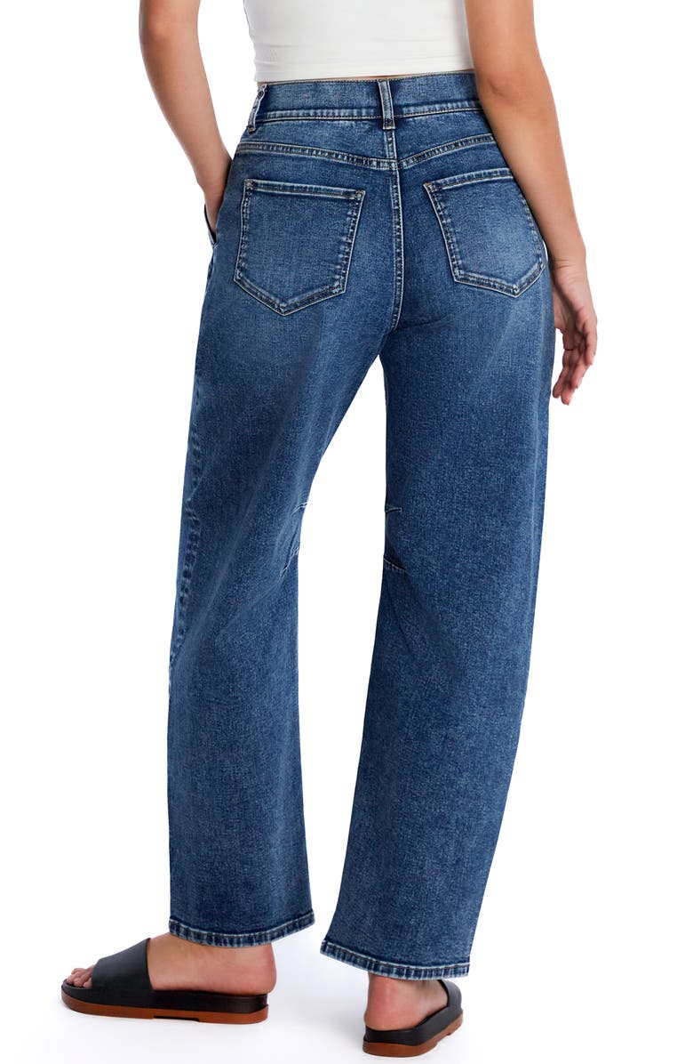 HINT OF BLU Utility Barrel Leg Jeans, Alternate, color, Country Blue