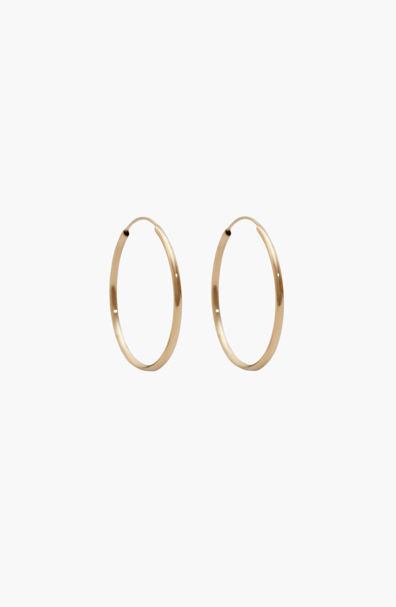 Kinn Lightweight Hoop Earrings, Main, color, Gold