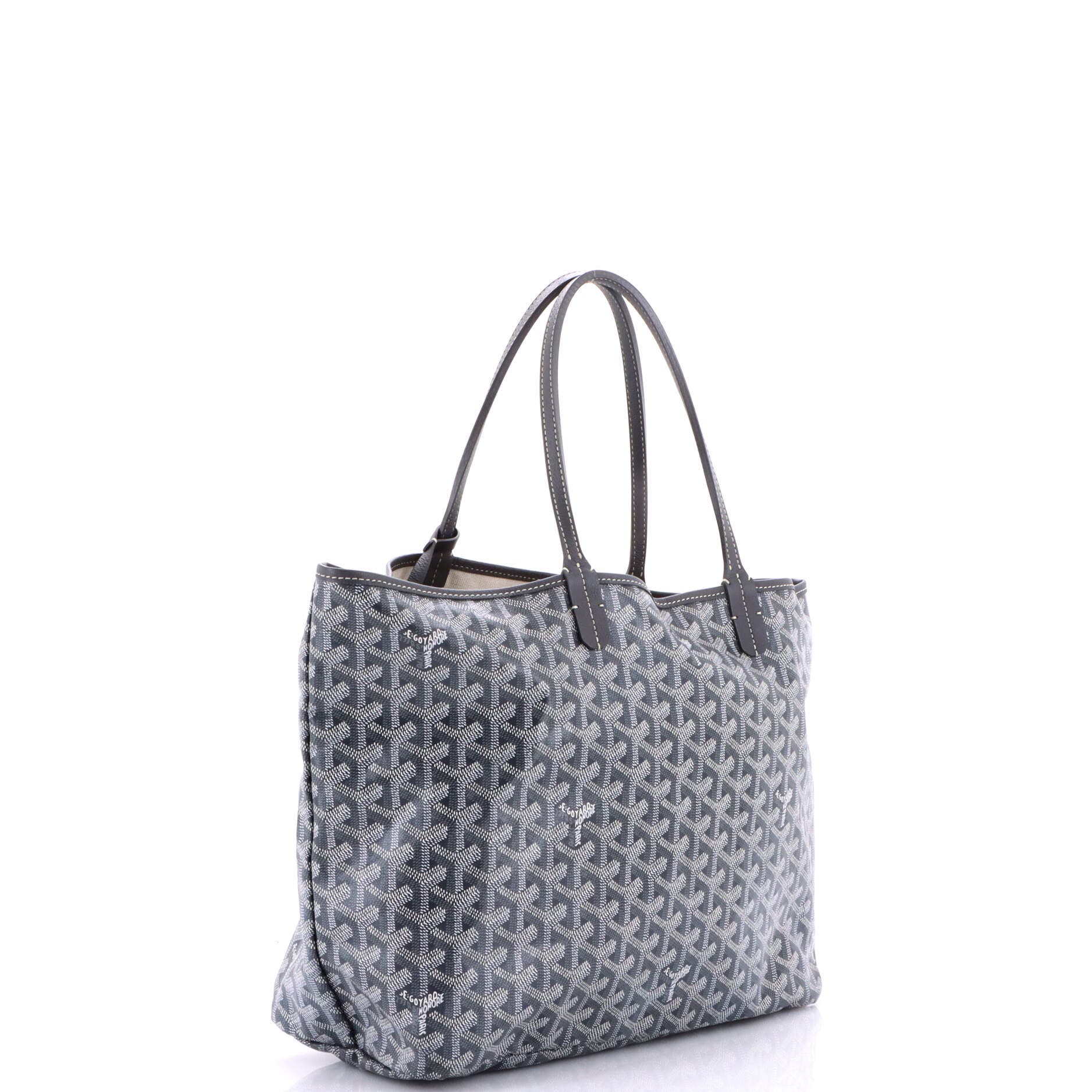 Pre-Owned Goyard Saint Louis Tote Coated Canvas PM, Alternate, color, Gray
