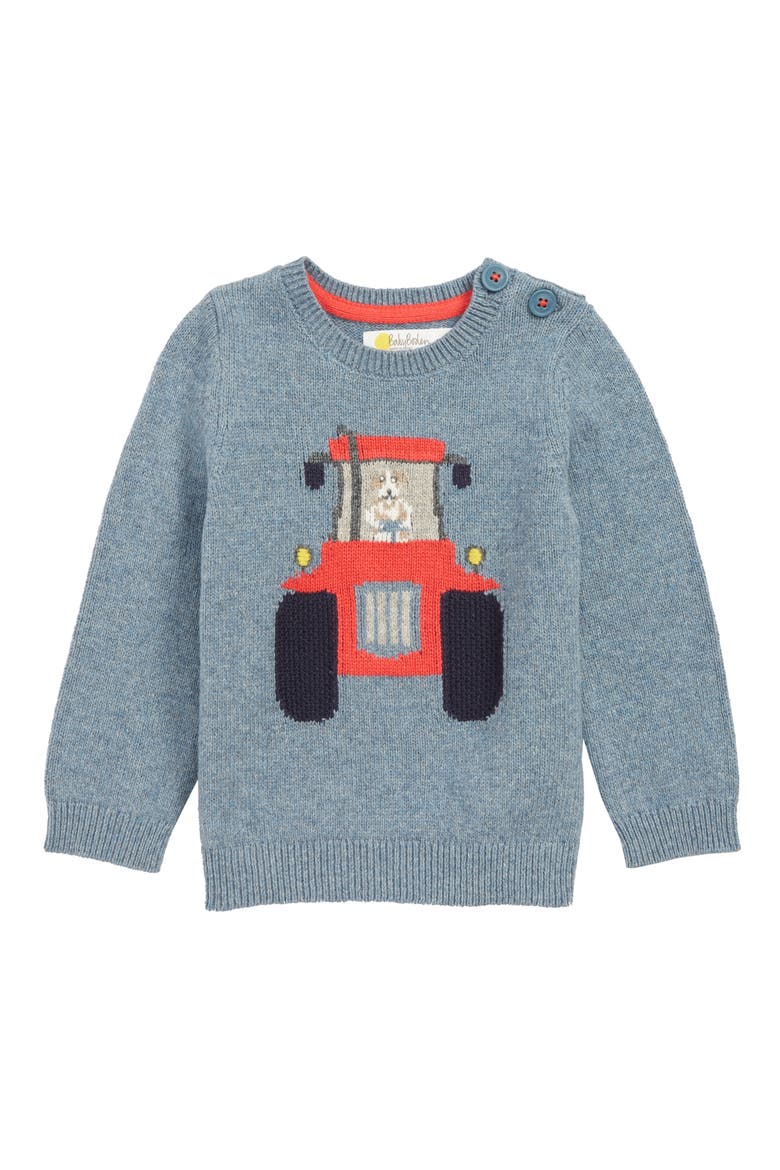 Fun Sweater, Main, color, BLU LAGOON BLUE TRACTOR