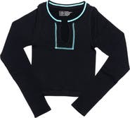 Malibu Sugar Ribbed seamless top with contrast stitching - Big Kid