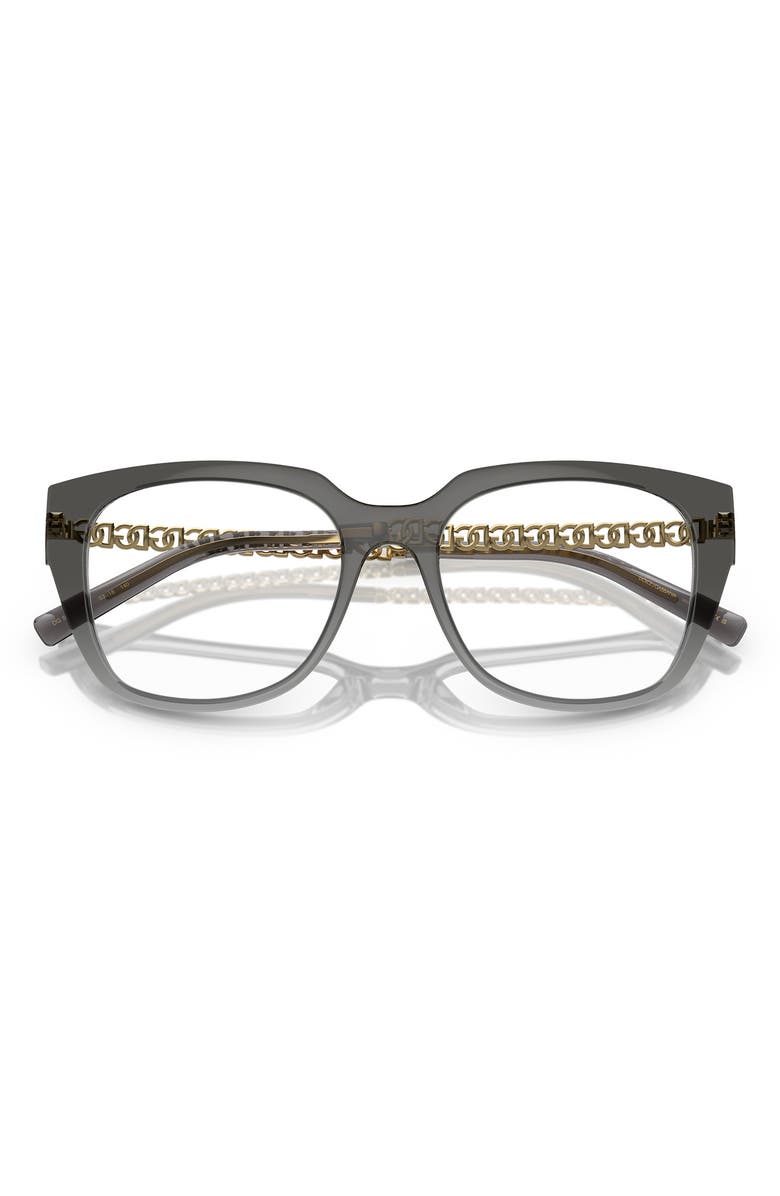 Dolce&Gabbana 53mm Square Optical Glasses, Alternate, color, Gradient Black / Demo Lens