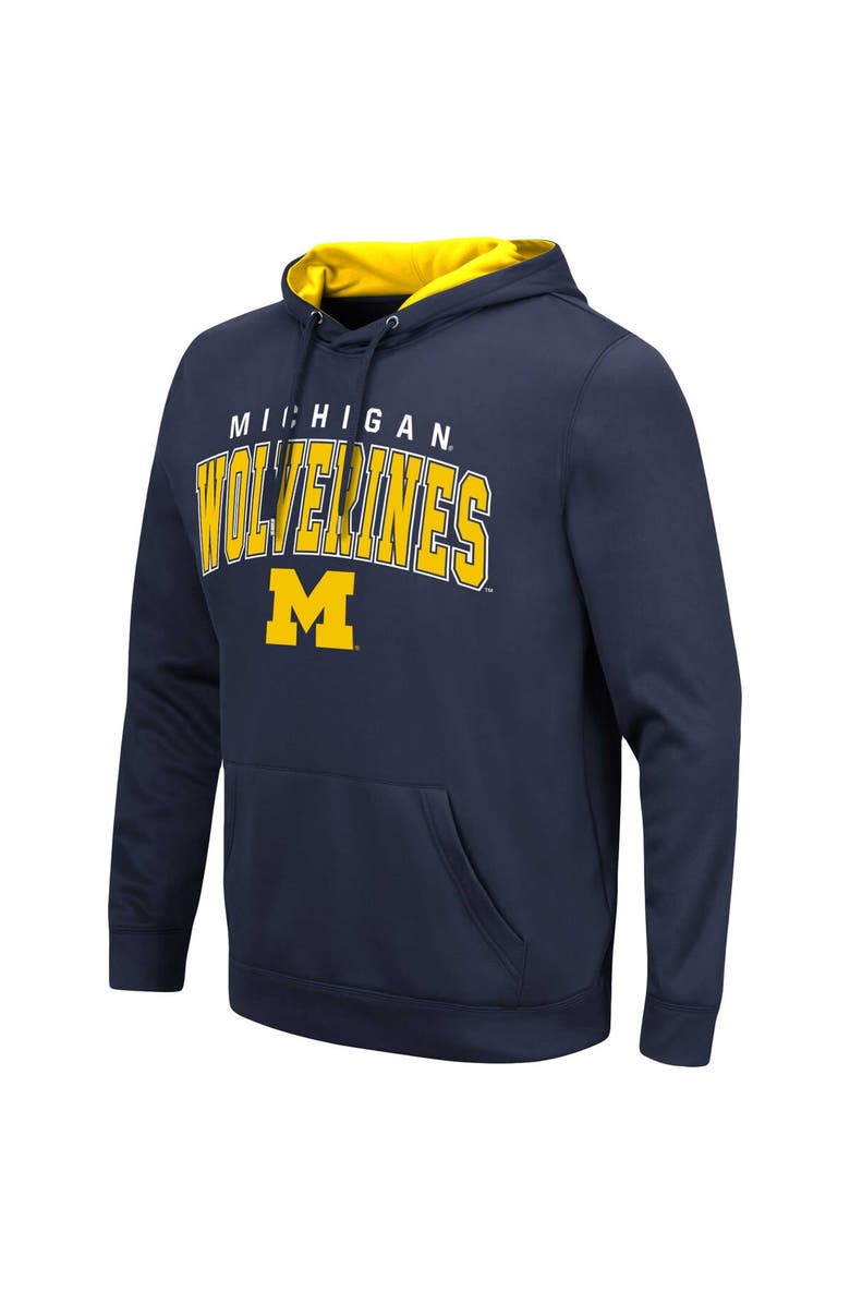 COLOSSEUM Men's Colosseum Navy Michigan Wolverines Resistance Pullover Hoodie, Alternate, color, Navy