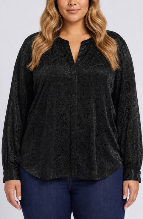 Bonnie Burnout Velvet Top