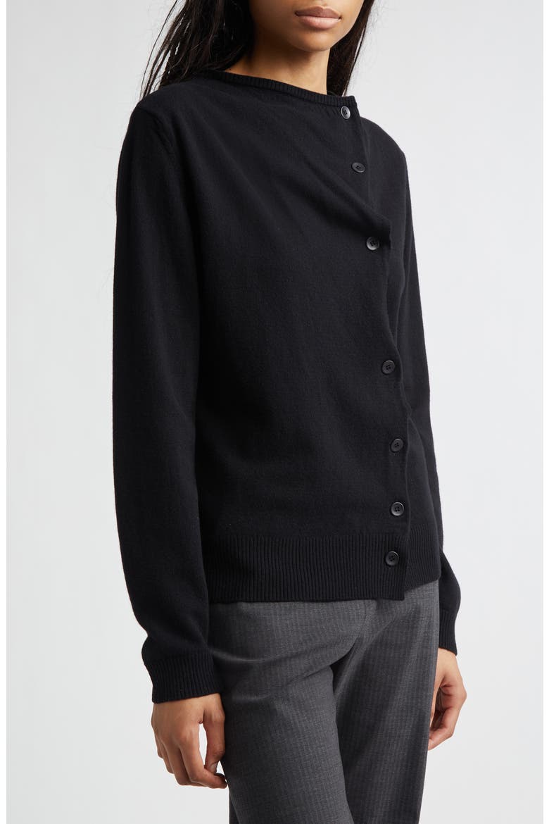 Donalti Extrafine Merino Wool Cardigan, Alternate, color, BLACK
