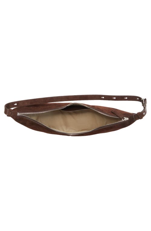 Proenza Schouler Slide Suede Hobo Bag In Brown