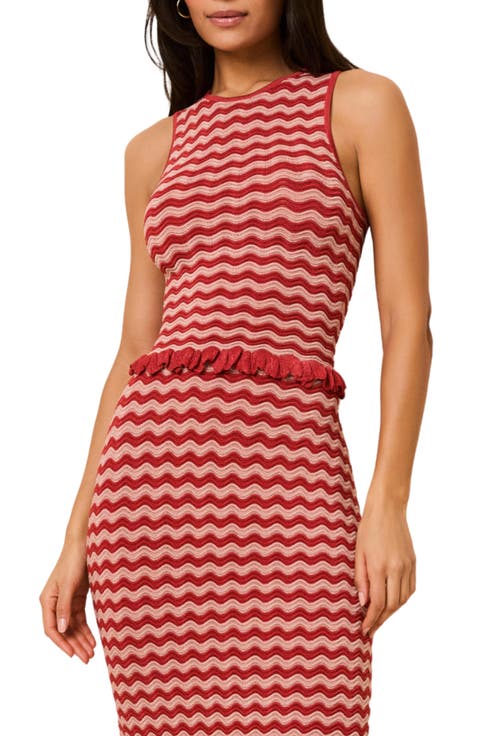 The Diana Wavy Stripe Sleeveless Top
