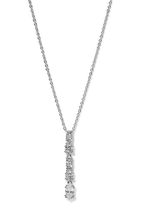 Twinnie Cubic Zirconia Pendant Necklace