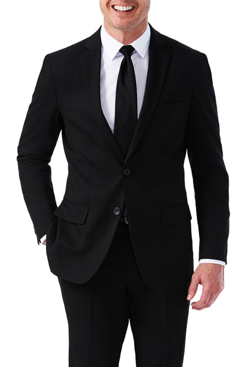 J.M. Haggar Premium Slim Fit Suit Jacket, Alternate, color, BLACK