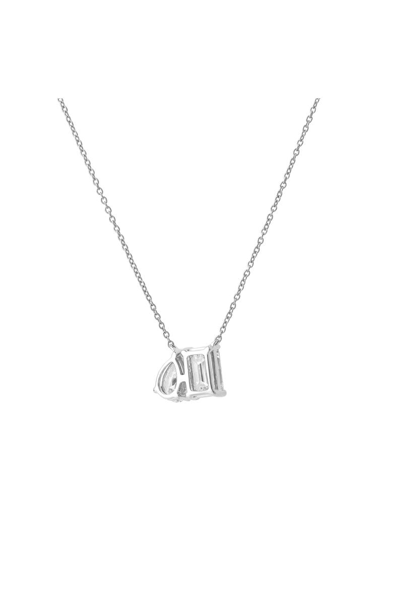 Aurelia 14K Gold Lab Grown Diamond Toi Et Moi Necklace - 1.5 Ct, Alternate, color, 14K White Gold