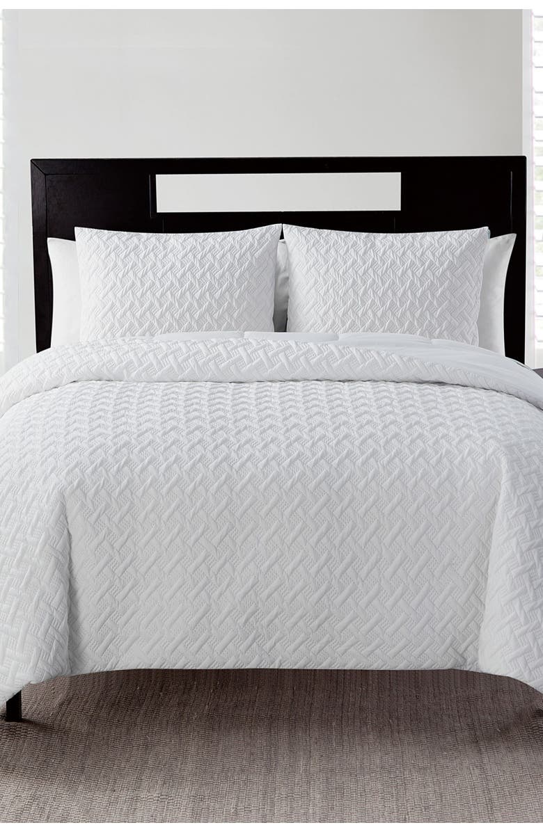 VCNY HOME Nina Embossed Comforter Set - Full/Queen, Alternate, color, Whit1