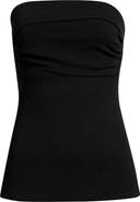 Open Edit Puckered Crepe Bandeau Top