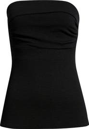 Open Edit Puckered Crepe Bandeau Top