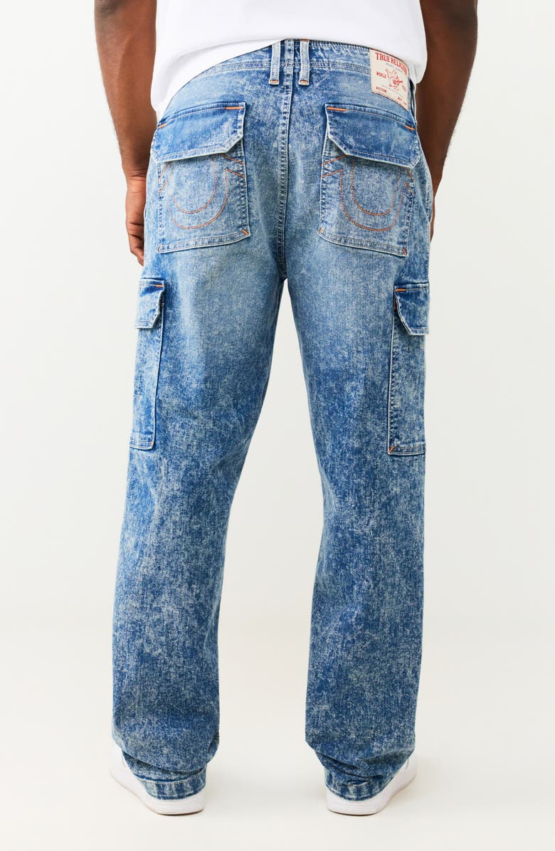 True Religion Denim Cargo Pants, Alternate, color, Light Celestine