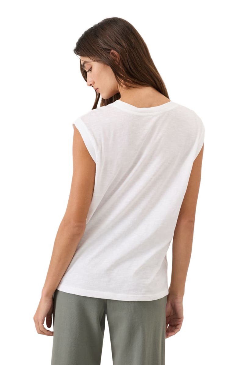 Pact Organic Cotton Featherweight Slub Relaxed Muscle Tee, Alternate, color, White