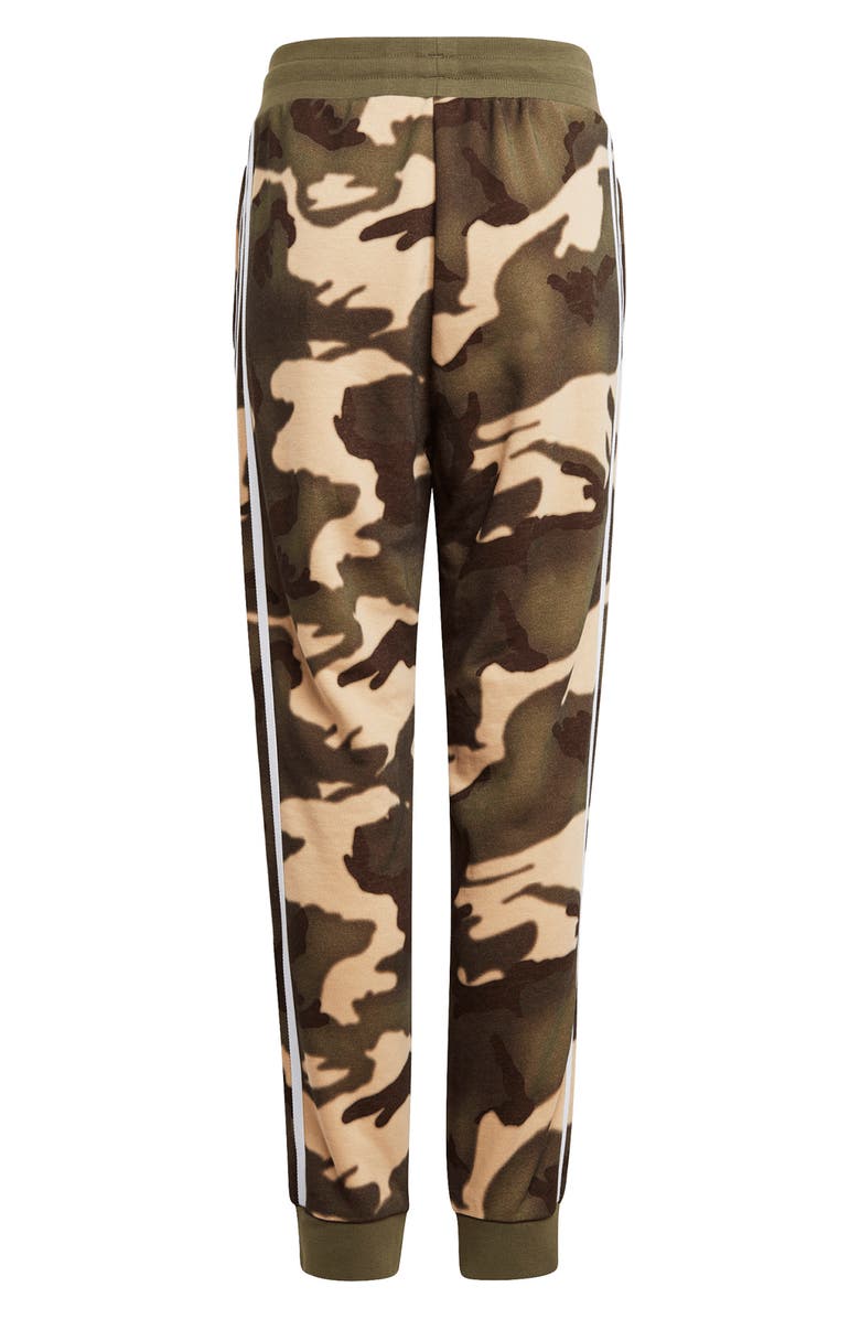 adidas Kids' 3-Stripes Camo French Terry Joggers, Alternate, color,