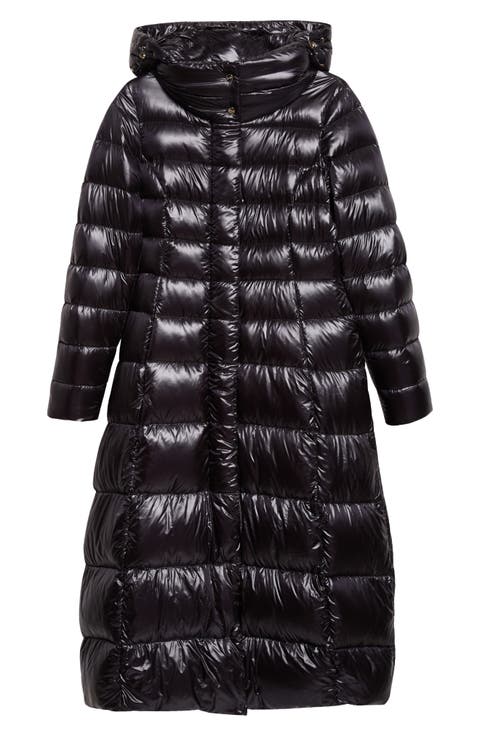 Ultralight Fitted Nylon Maxi Down Coat