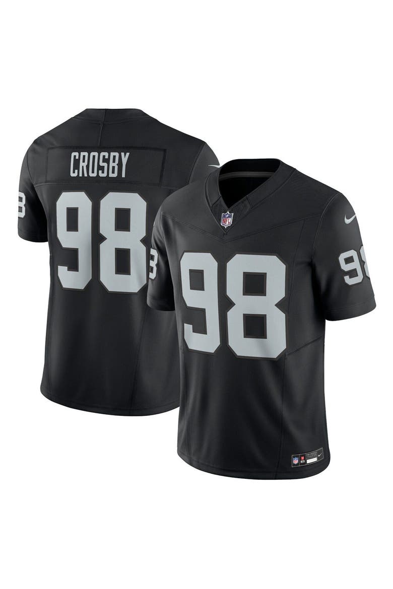 Men's Nike Maxx Crosby Black Las Vegas Raiders Vapor F.U.S.E. Limited Jersey, Main, color, Black