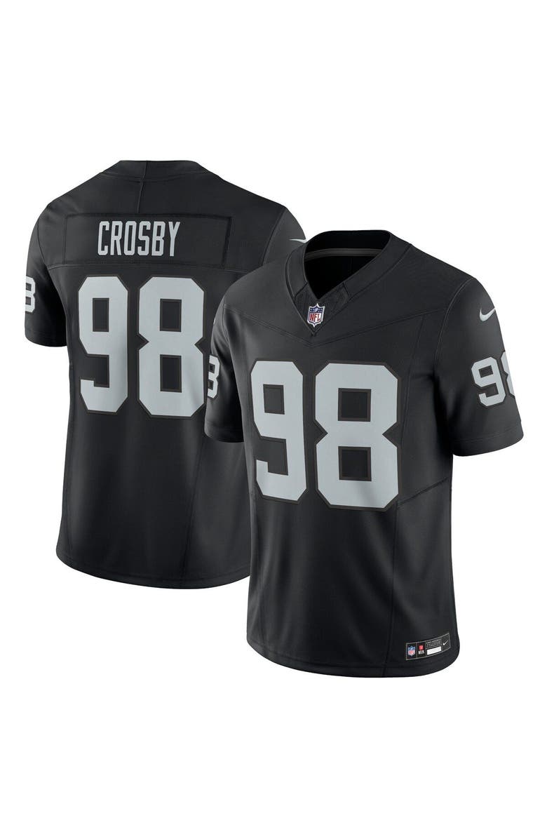 Nike Men's Nike Maxx Crosby Black Las Vegas Raiders Vapor F.U.S.E. Limited Jersey, Main, color, Black